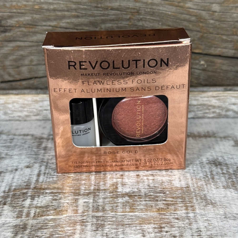 Makeup Revolution Flawless Foils Eye Shadow Rose Gold Metallic | MSRP = $10